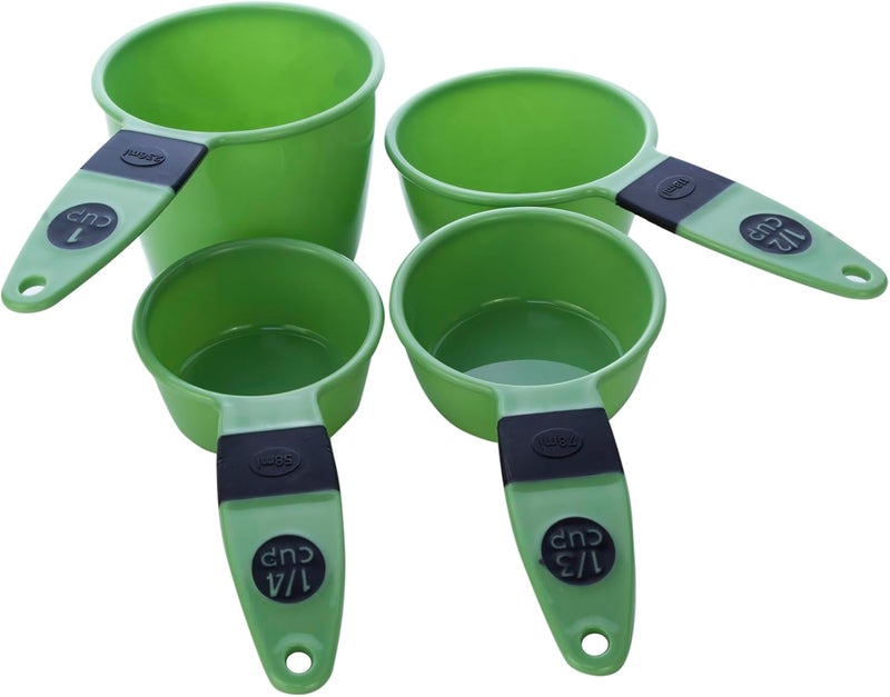 كويزين أرت طقم أكواب قياس 7 قطع، بيستو جرين، بولي بروبلين - Image 1